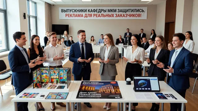 Выпускники кафедры МКМ защитились. Реклама для реальных заказчиков!